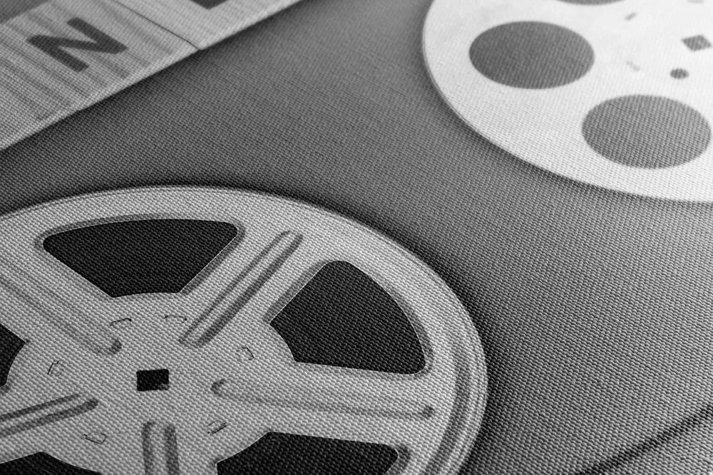 Tablou banda de film în design alb-negru