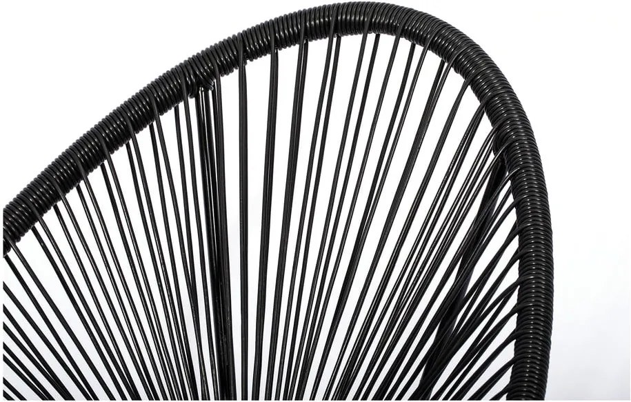 Fotoliu din răchită Le Bonom Avocado, negru