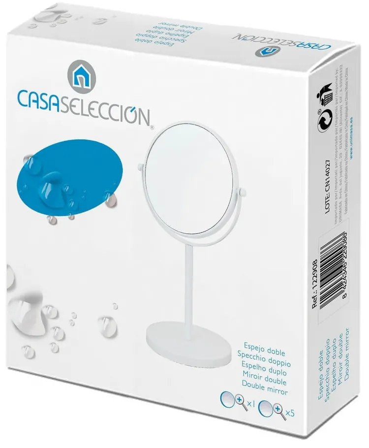 Oglindă cosmetică (5x) de mărire ø 17 cm – Casa Selección