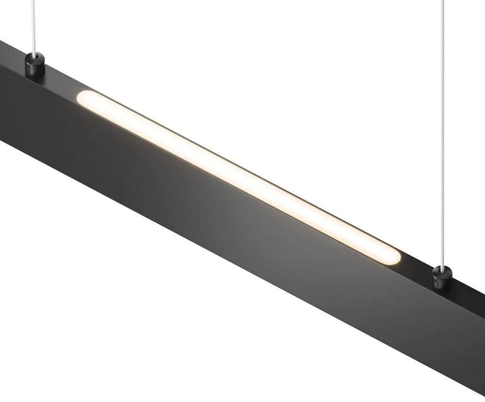 Lustra LED suspendata design modern Step negru 23W 4000K