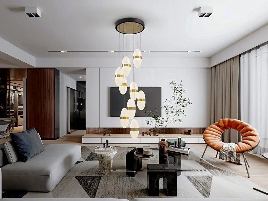 Lustra LED XL suspendata design modern Garden
