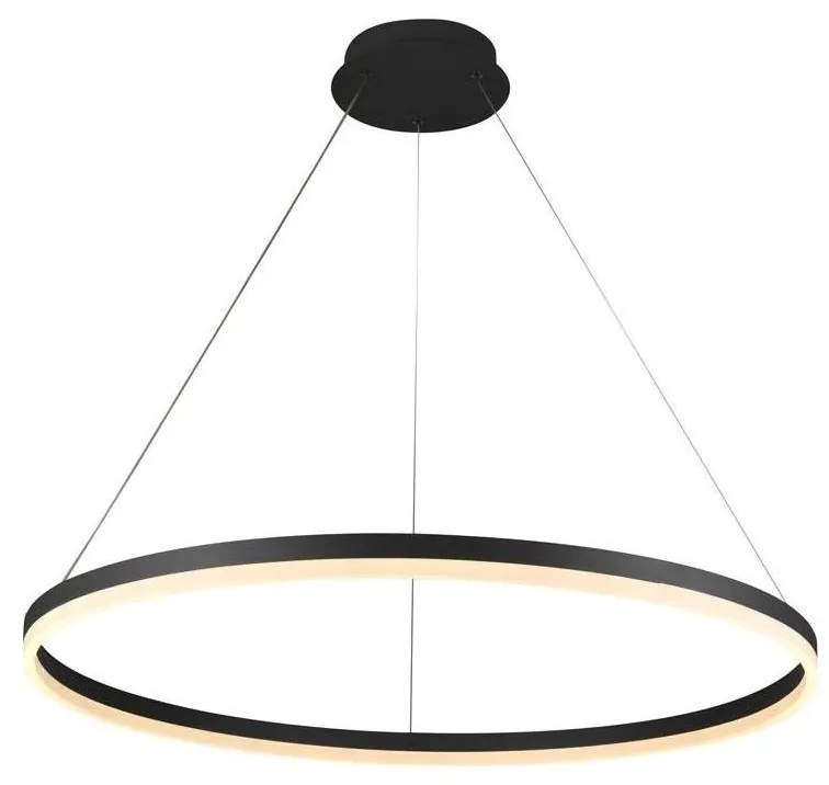 Lustră LED dimabilă pe cablu Brilagi CIRCLE LED/55W/230V 3000-6500K negru + telecomandă