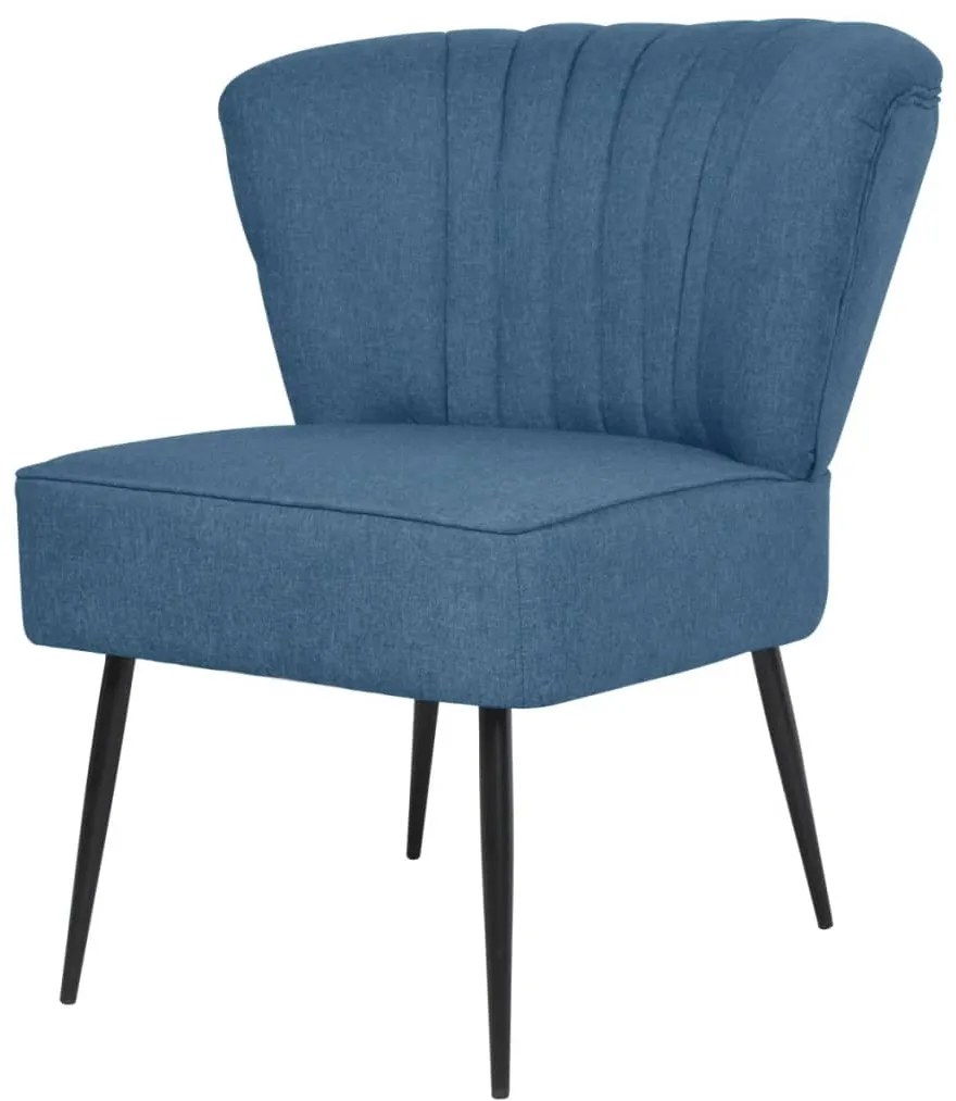 vidaXL Scaun cocktail, albastru, material textil