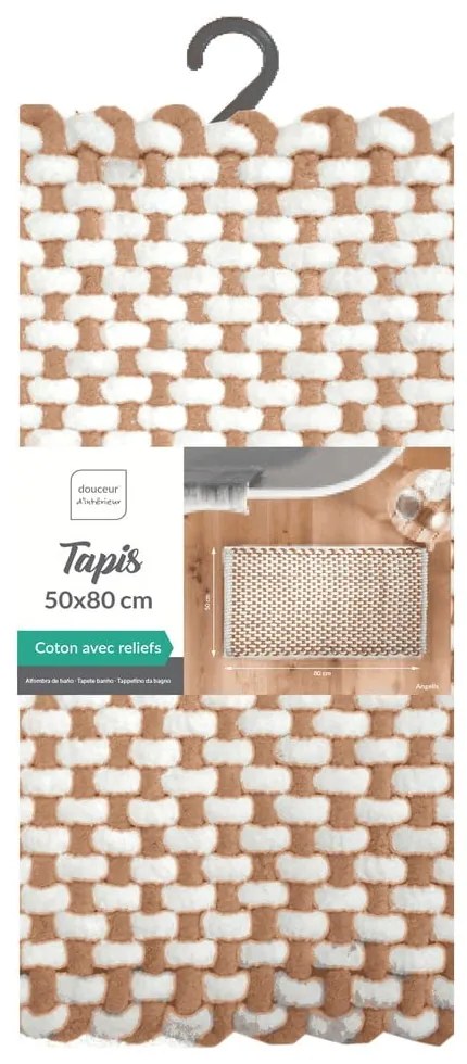 Covoraș de baie teracotă 50x80 cm Rafael – douceur d'intérieur