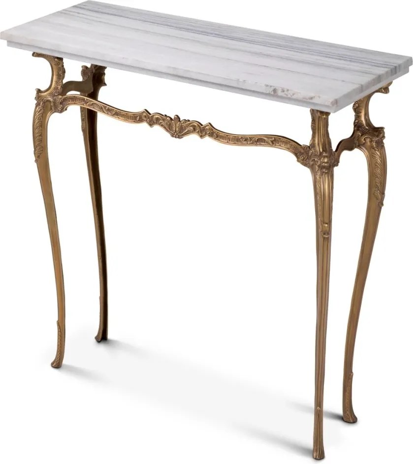 Consola LUX cu blat din marmura alba Fabiola