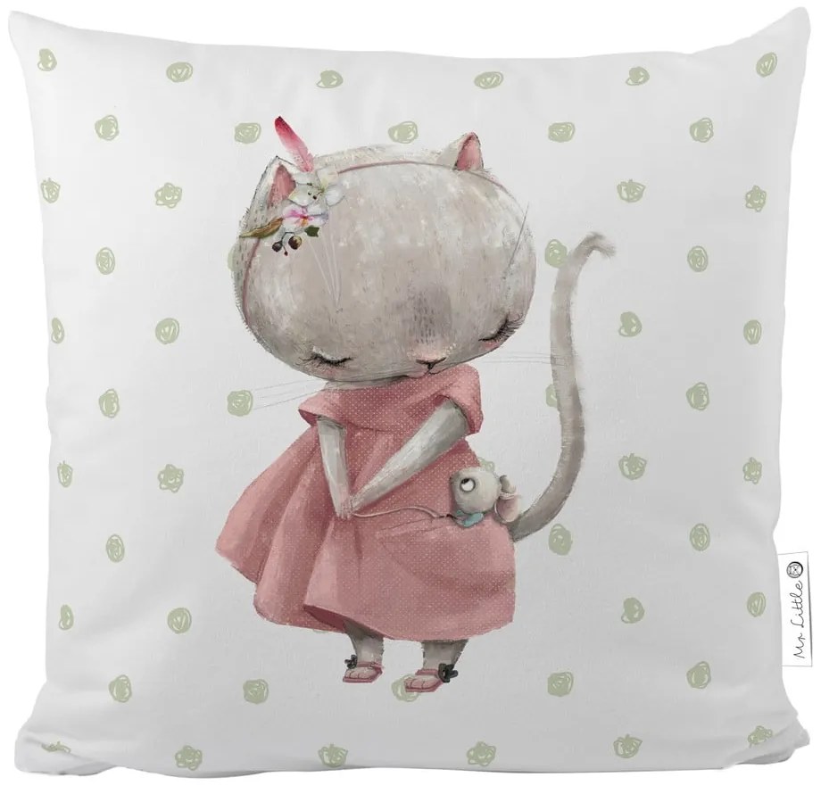 Pernă din bumbac pentru bebeluș Butter Kings Mouse, 45 x 45 cm