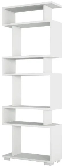 Bibliotecă BLOK 165x60 cm albă