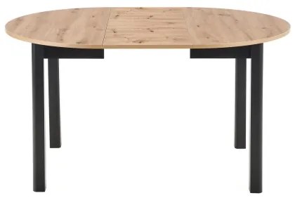 Masă de dining CALMIO, stejar artisan/negru