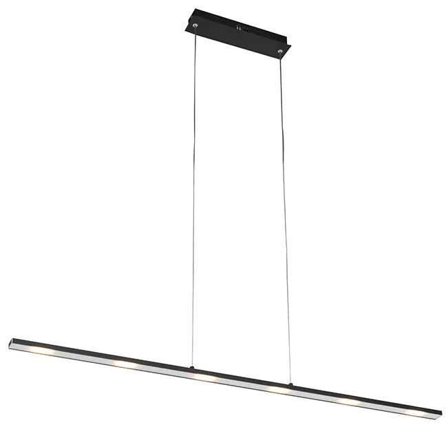 Lampă pendantă de design neagră, inclusiv LED cu dimmer tactil - Platina
