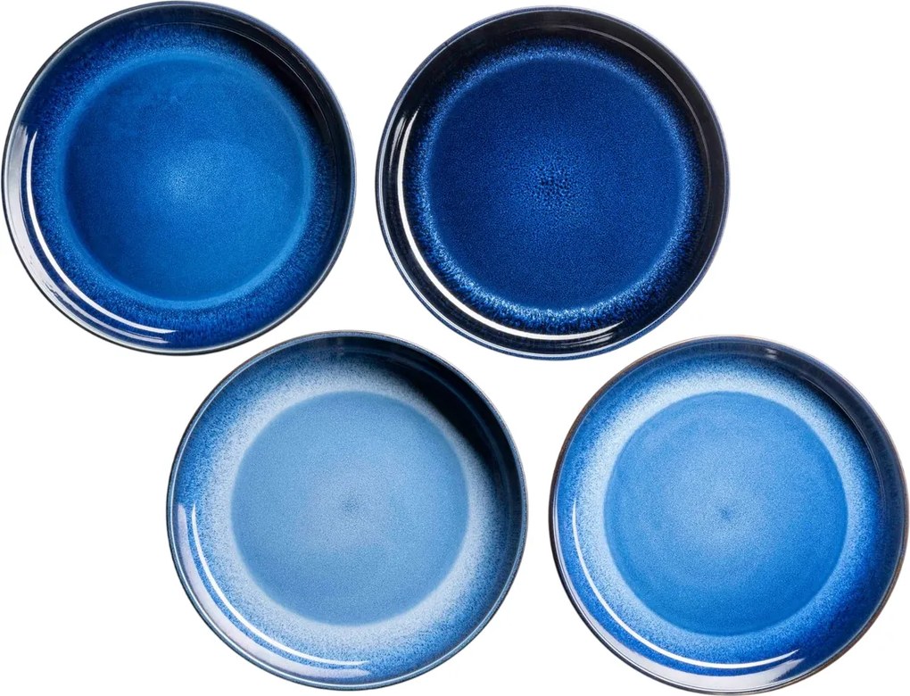 Mäser Set de farfurii adânci și plate, 12 bucățiNIARA – albastru