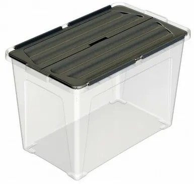 Multibox cu capac fix Eco 48 l, capac negru, 48 l