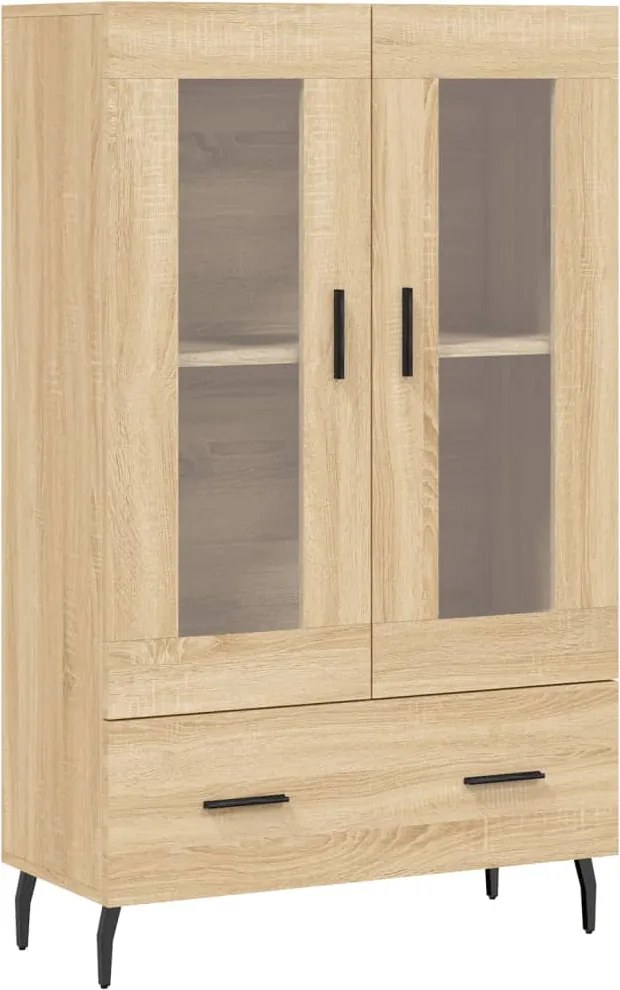 vidaXL Dulap înalt, stejar Sonoma, 69,5x31x115 cm, lemn prelucrat