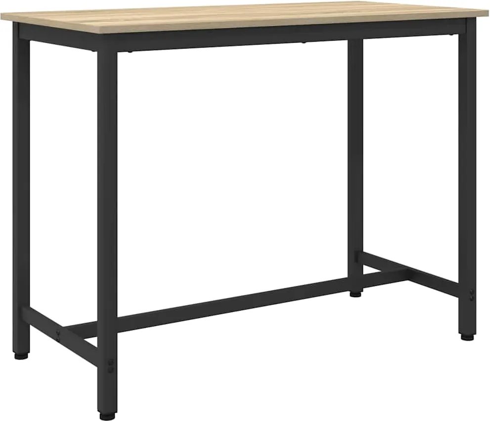 vidaXL masă Stejar Sonoma 100 x 50 x 76,5 cm Lemn ingineresc și oțel