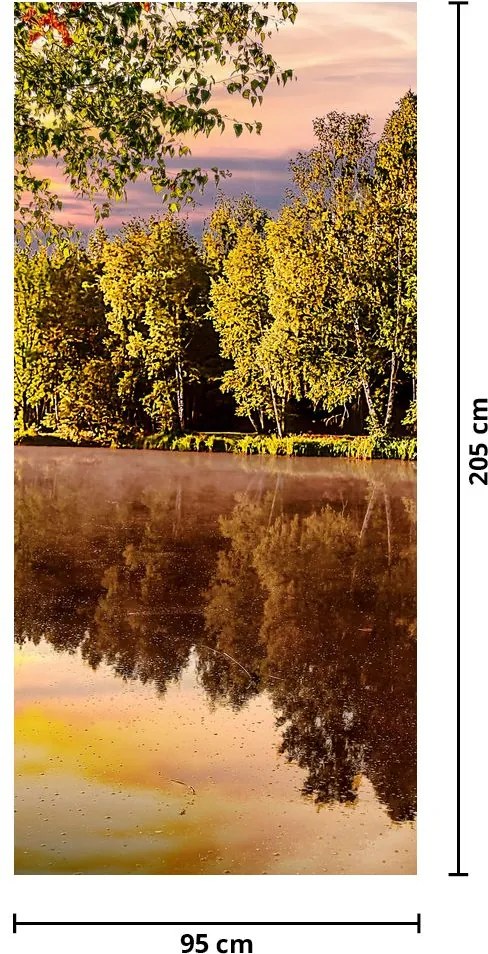Fototapet pentru ușă - După râu (95x205cm)