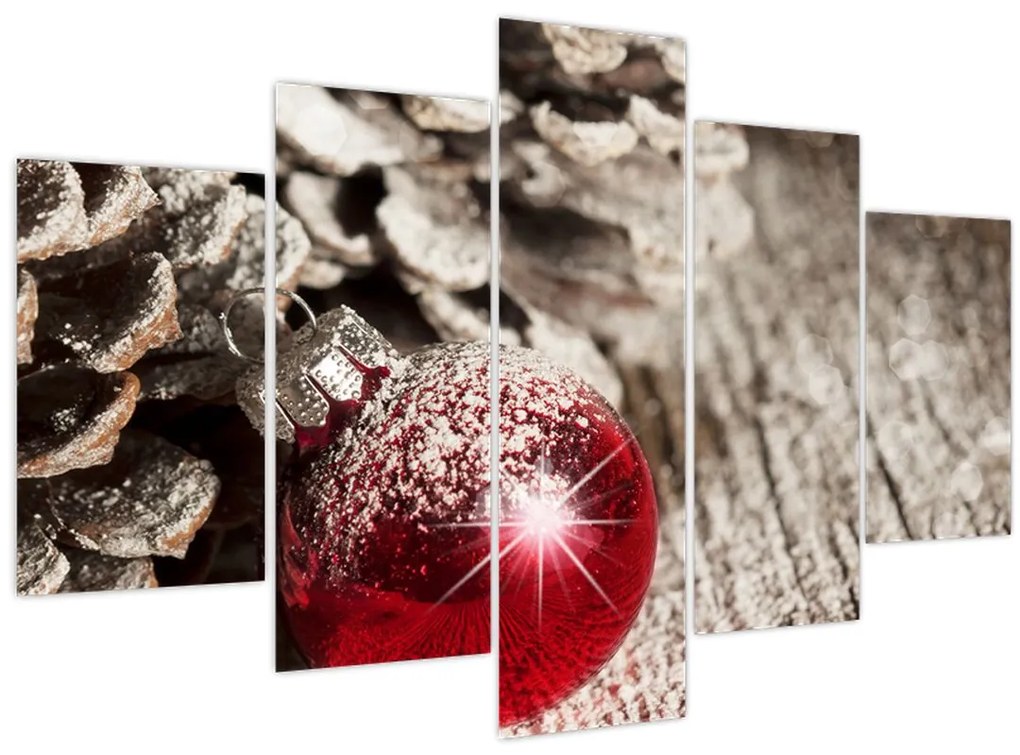 Tablou - Decorațiuni de Crăciun (150x105 cm)