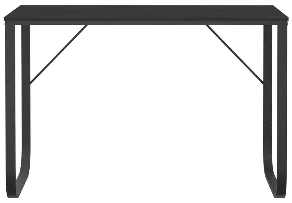 Birou de calculator, negru, 110x60x73 cm, PAL Negru
