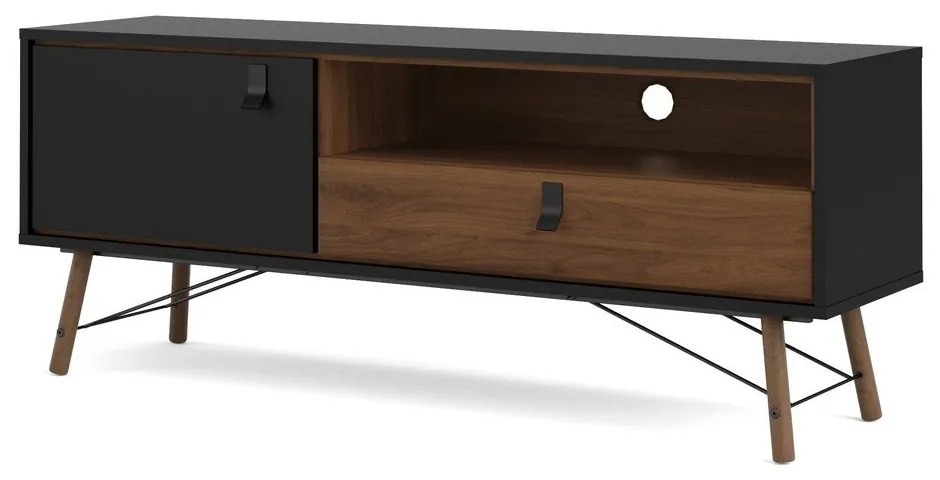 Comodă TV Tvilum Ry, negru-maro