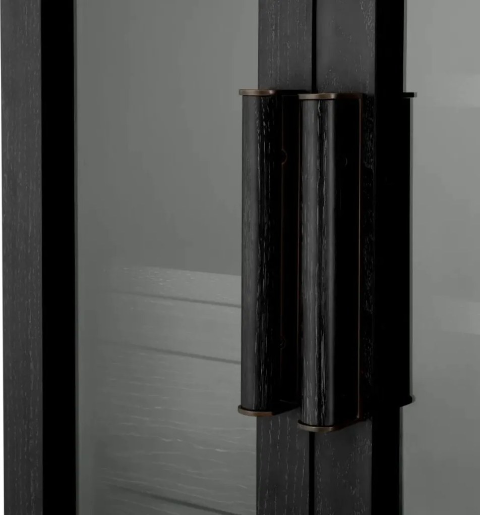 Bufet, Bar design LUX, Furnir de stejar gri carbune, Connaught