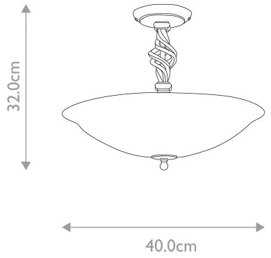 Lustră aplicată Elstead PB-SF-A-BLK-GOLD PEMBROKE 3xE14/60W/230V