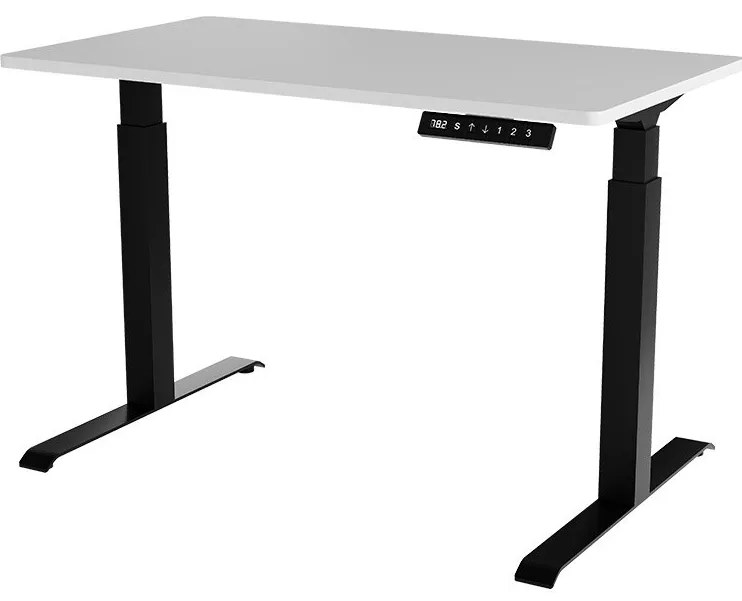 Masă PC cu Înălțime reglabilă electric Fega 121 (Alb + Negru) . 1103351