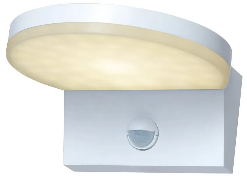 Aplica exterior LED, Senzor de miscare, Protectie IP54, Batida, alb