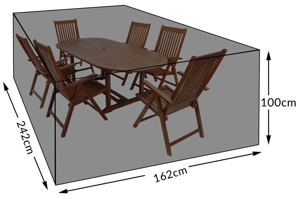 Deuba Husa de protectie pentru fitinguri 242x162x100cm - verde