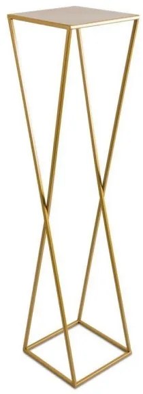 Suport pentru flori 100x24 cm, culoare aurie