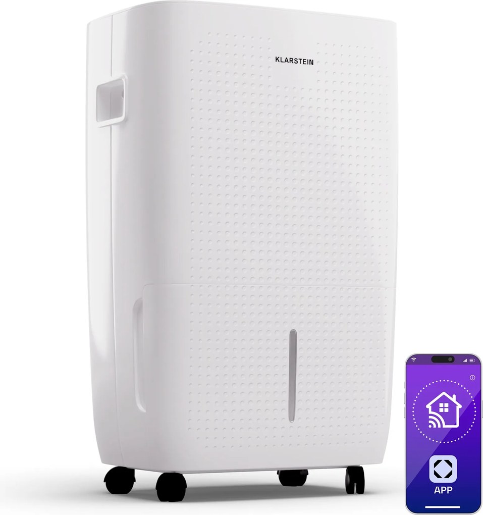 Klarstein DryFy Pro Connect Smart, Dezumidificator de aer, WiFi, Compresie, 60l/24h, 45-65m²