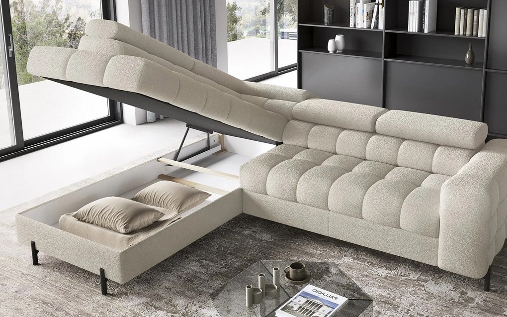Colțar lemn masiv Ferry Extensibil Material Royal 18, 276 × 72 × 200 cm