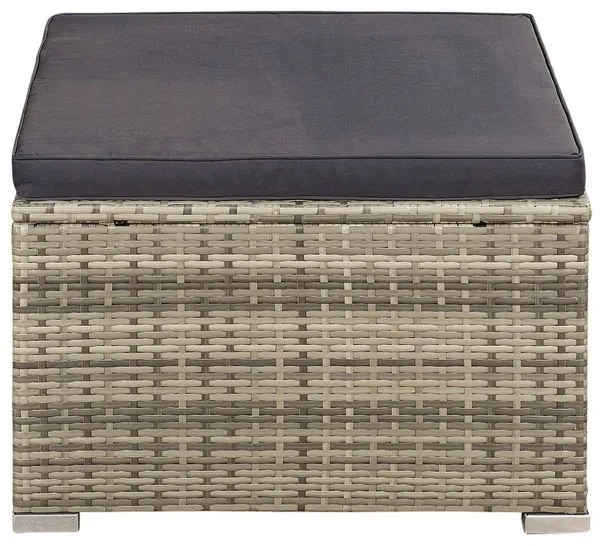 Jusky Set ratan de gradina Punta Cana M - perne gri/antracit