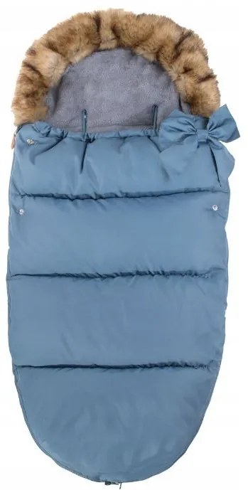 Sac iarna carucior cu blanita detasabila Mevis Delux Albastru