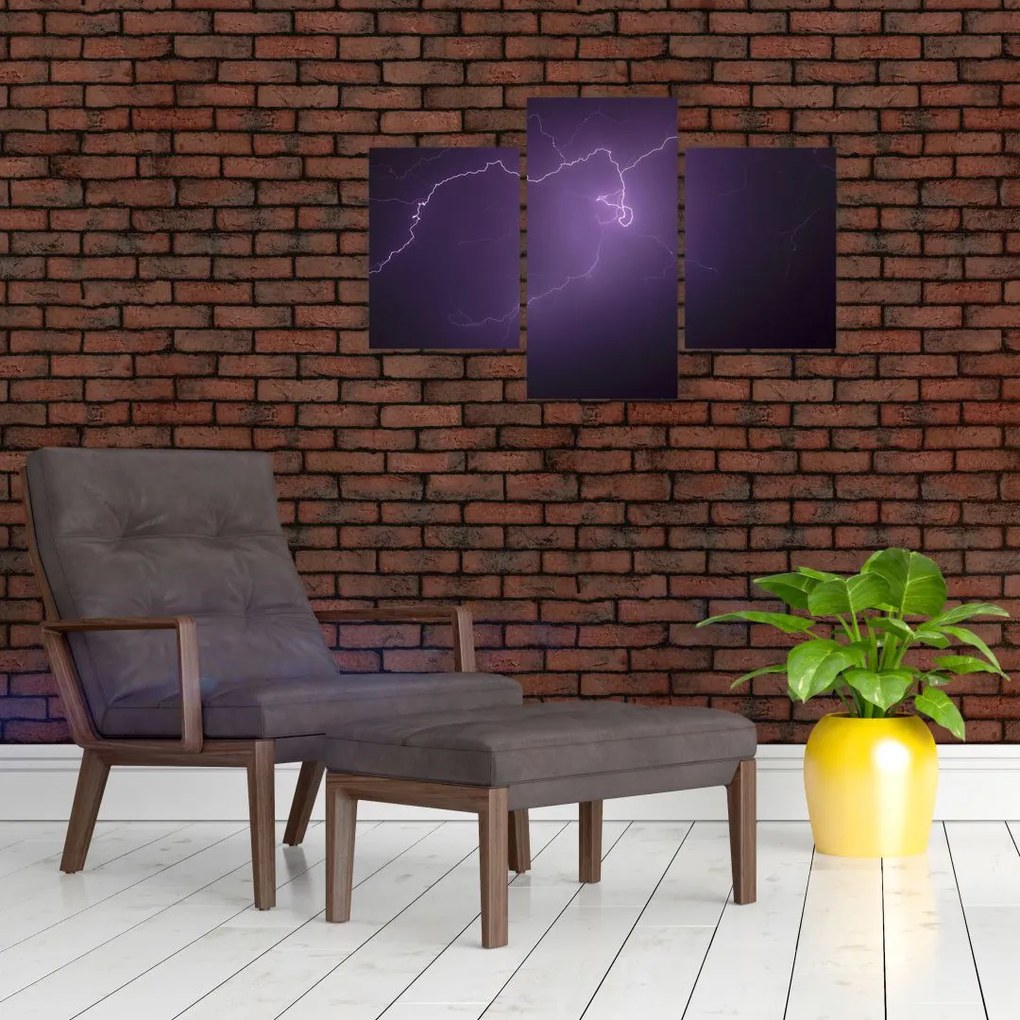 Tabloul cu fulger pe cer (90x60 cm)