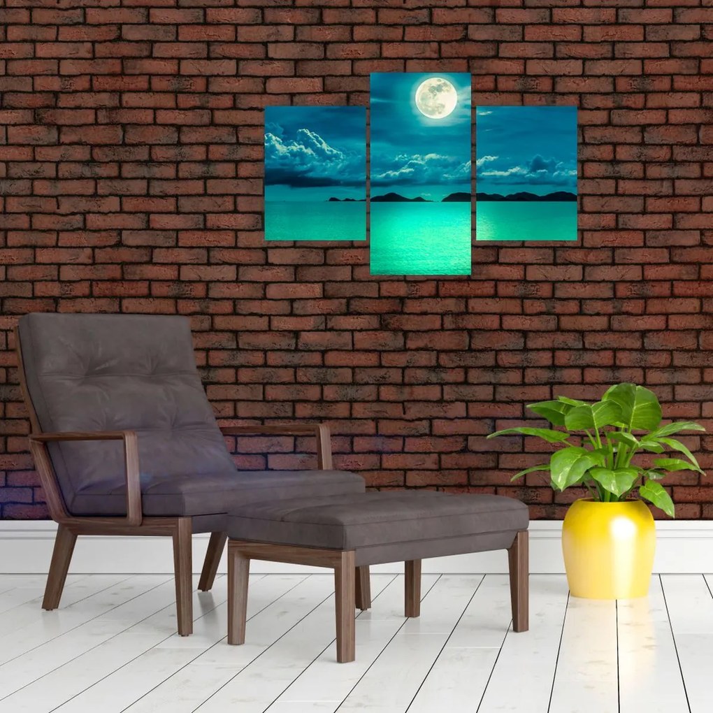 Tablou - Luna plină deasupra apei (90x60 cm)
