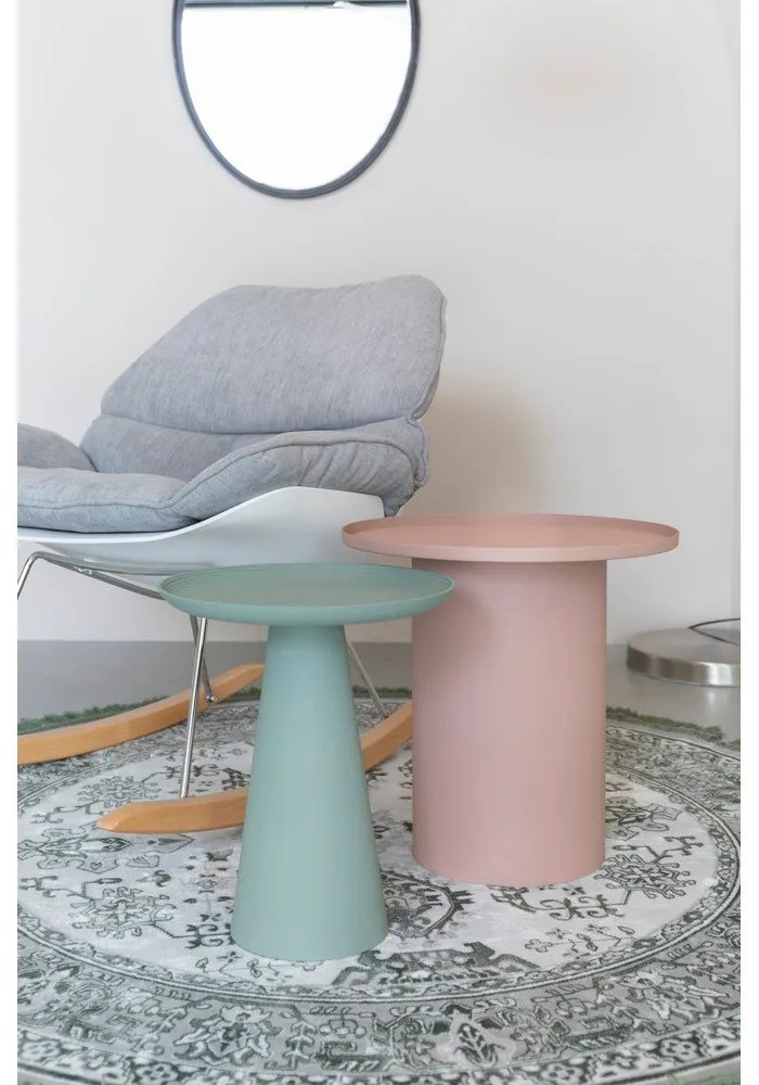 Măsuță auxiliară rotundă din metal ø 39,5 cm Ringar – White Label