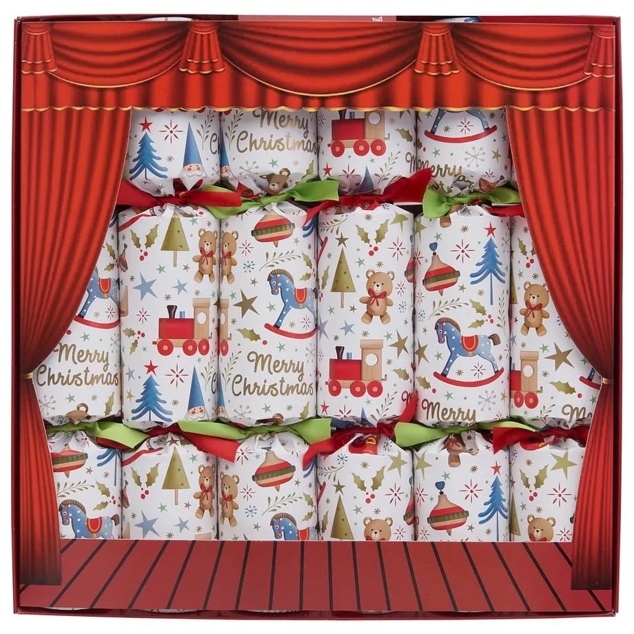 Pocnitori de Crăciun din hârtie în set de 6 Toy Town - Robin Reed