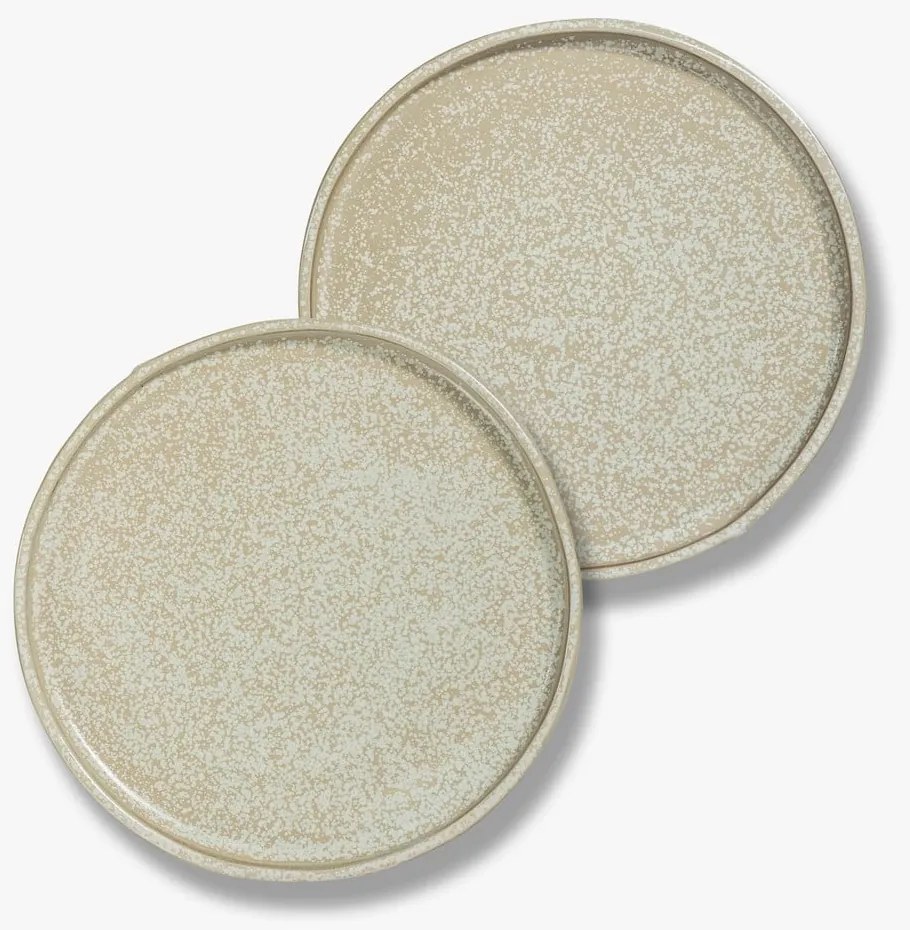 Farfurii bej 2 buc. din piatră ø 20 cm Sand Grain – Mette Ditmer Denmark