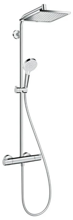 Set de dus E 240 Showerpipe cu termostat, crom Crom lucios