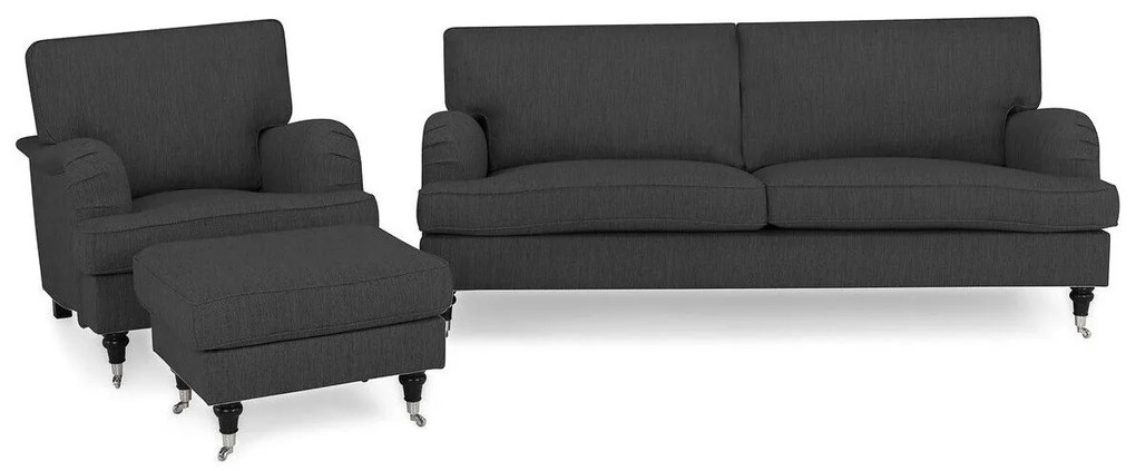Set mobilier tapițat Bloomington A127Tapiterie, Picioare: Metal, Lemn, Role