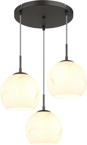 Globo 15999M-3HR - Lustru suspendat pe cablu RAGUSA 3xE27/60W/230V Ø 42,5 cm