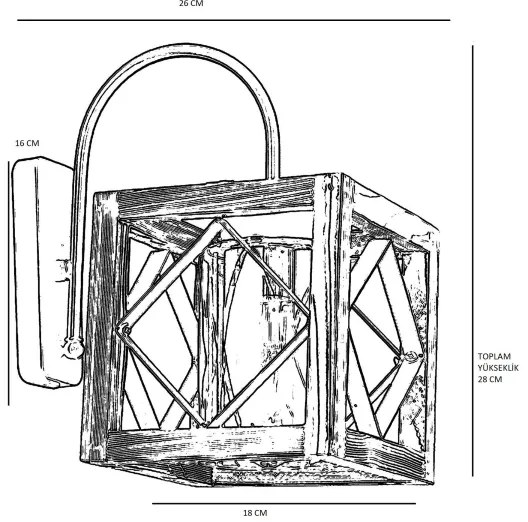 Aplică ZIKZAK 1xE27/60W/230V