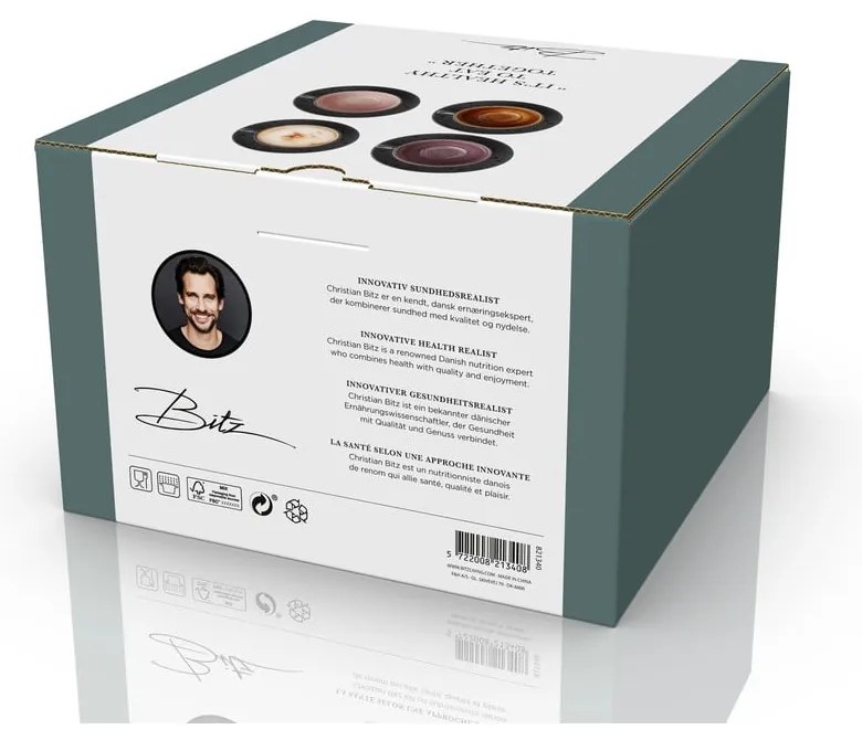 Cești negre 4 buc. din ceramică 240 ml Gastro Black/Mix – Bitz