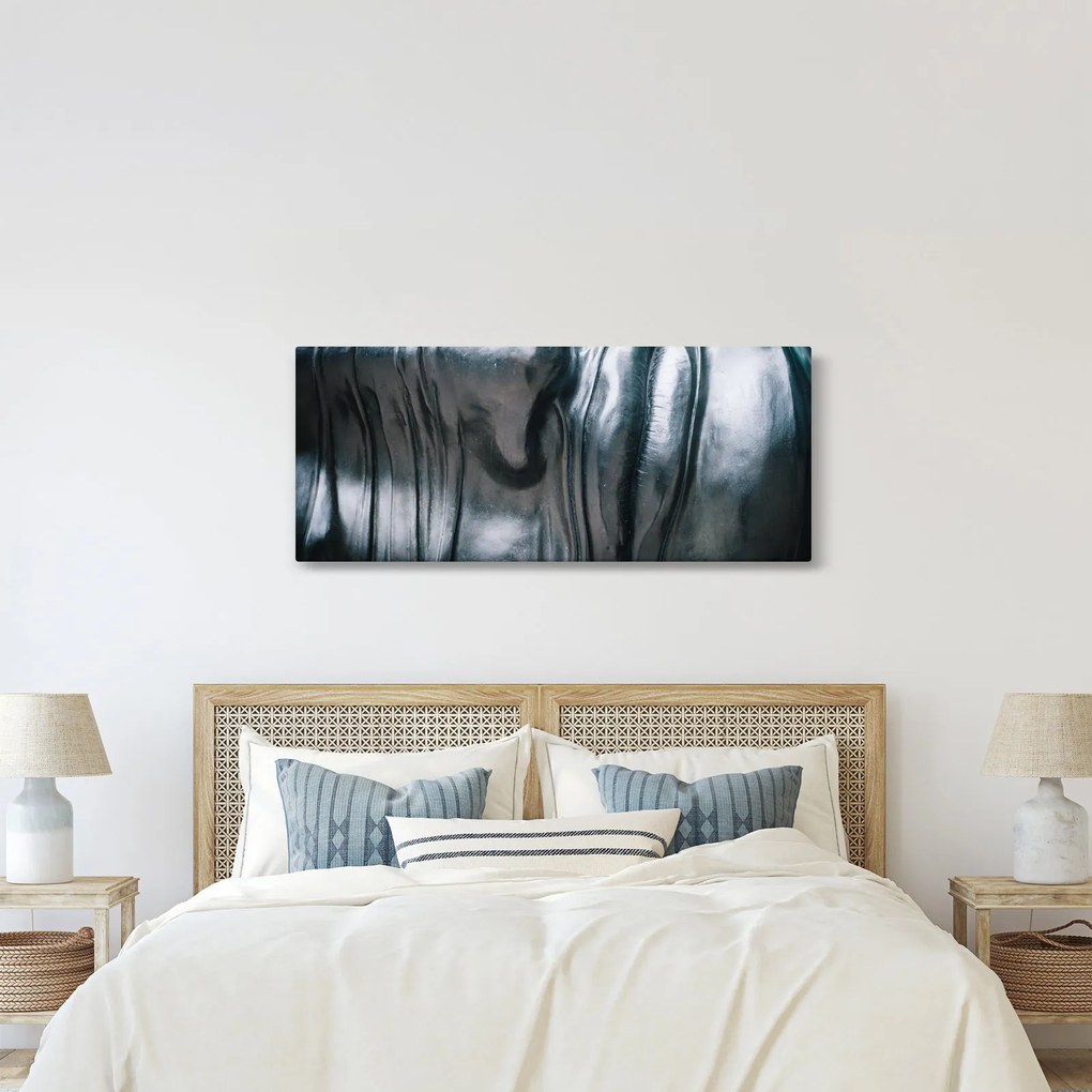 Tablou - Fața din oțel (120x50 cm)