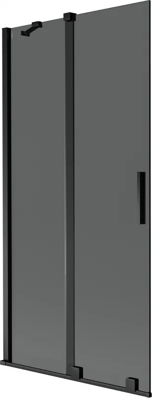 Mexen Velar paravan pentru cadă, cu 2 uși glisante 95 x 150 cm, grafit, negru - 896-095-000-41-70