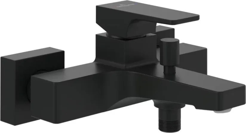 Baterie cada-dus Villeroy&Boch Architectura Square monocomanda negru mat