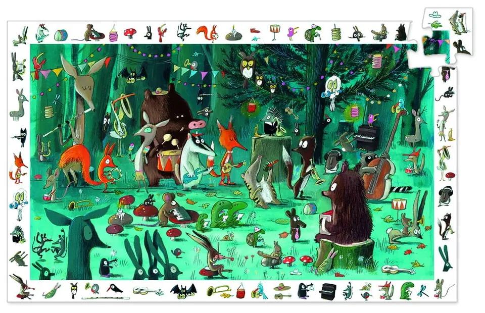 Puzzle pentru copii Djeco Observation Orchestră Pădure