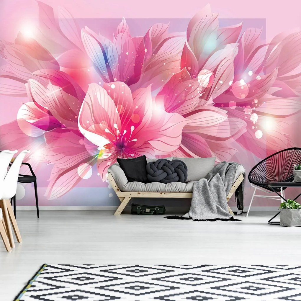 Fototapet - Arta florală - abstract (152,5x104 cm)