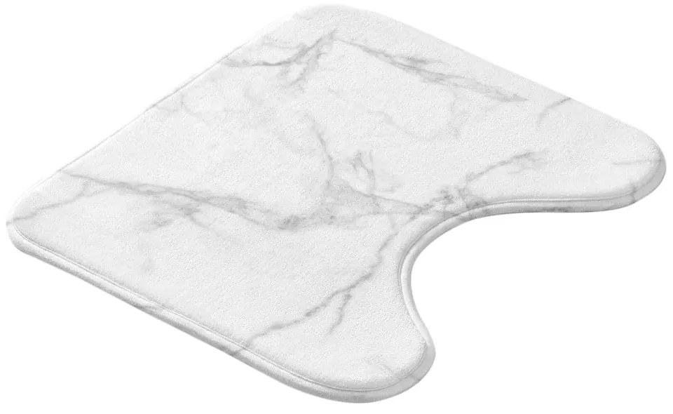 Covoraș de baie alb-gri pentru WC 45x45 cm Marbre – douceur d'intérieur