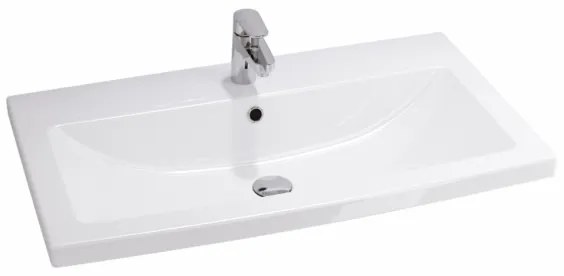 Cersanit S801-149-DSM - Dulap suspendat de baie cu lavoar LARA, 80 cm, alb