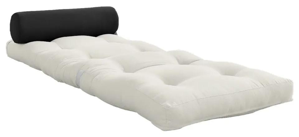 Saltea futon albă/gri 70x200 cm Wrap Natural/Dark Grey – Karup Design
