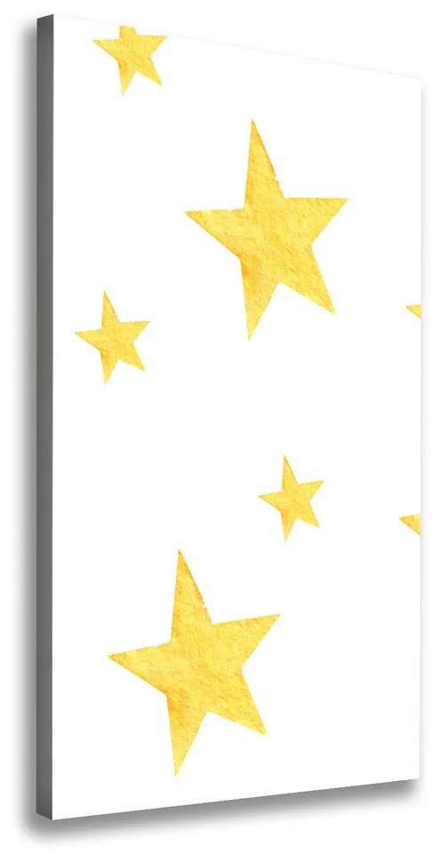 Tablou pe pânză canvas Stele galbene